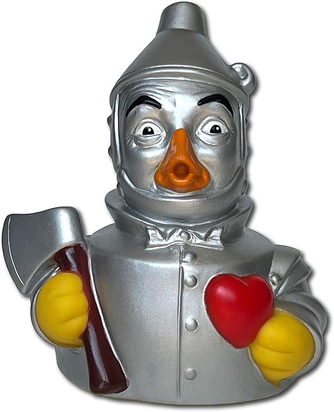 CelebriDucks Floating Rubber Ducks - Collectible Bath Toy Gift for Kids & Adults of All Ages (Tin Woodsman)