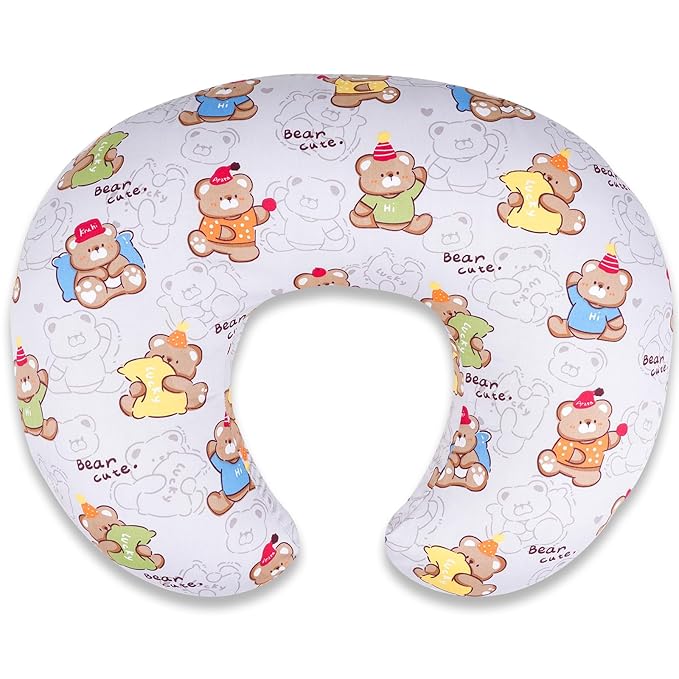 Baby Nursing Pillow for Breastfeeding, Adjustable Breast Feeding Pillow for Bottle Feeding, Breastfeeding Essentials for Mom and Baby Healthier Nursing, Bobby Pillow for Newborn,Removable Cotton Cover