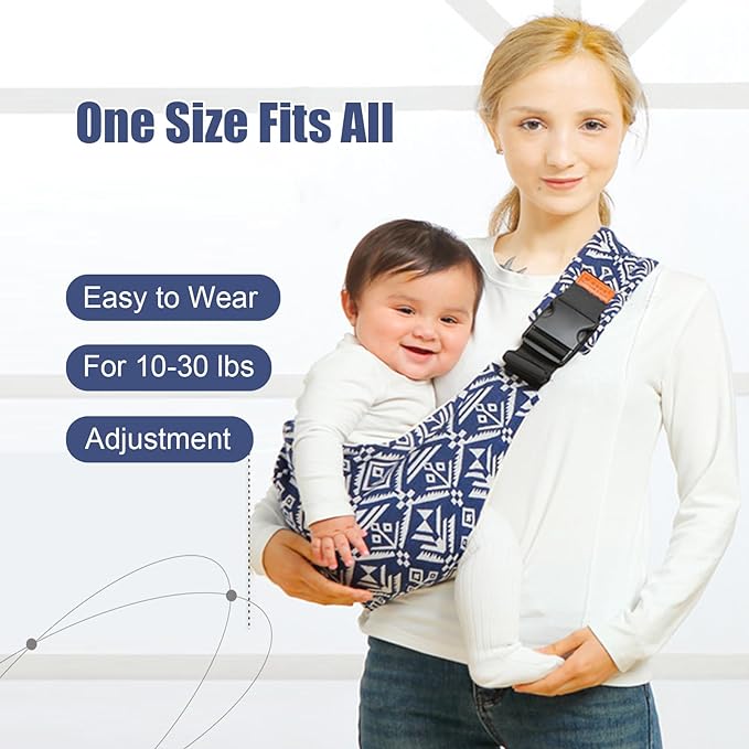 Baby Sling Carrier,Baby Sling,Toddler Carrier,Adjustable and Non-Slip Hip Seat Carriers Carrying 10-30 lbs(Square)