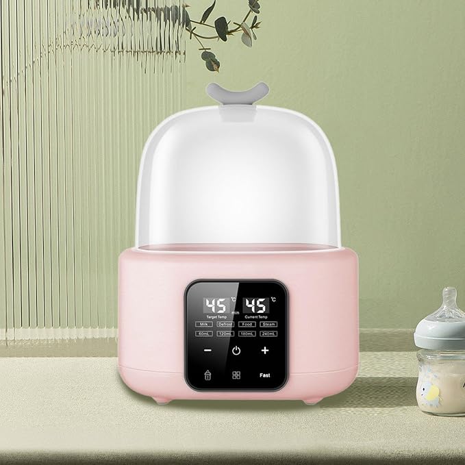 DYNWAVE Baby Bottles Warmer Bottle Sterilizer and Dryer Auto Resin Preheater Resin Supplies Milk Bottle Heater for Car Indoor Outdoor, Pink