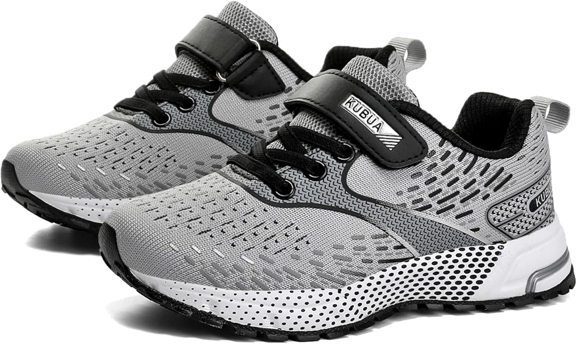KUBUA Kids Sneakers for Boys Girls Running Tennis Shoes Lightweight Breathable Sport Athletic