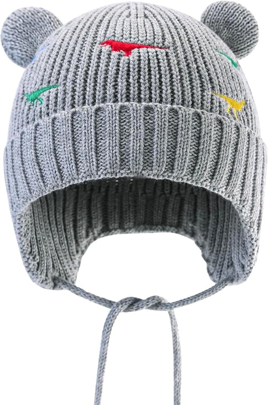 XIAOHAWANG Baby Hat Cute Bear Toddler Earflap Beanie Warm for Fall Winter