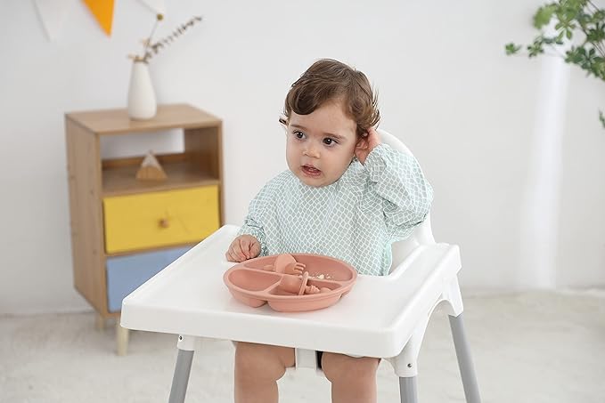 2 Pack Baby Bibs for Boy,Baby Bibs for Eating,Mess Proof Baby Bib,Full Sleeve Bib,Waterproof Bib for Toddlers