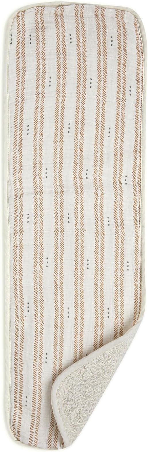 Crane Baby Muslin Burp Cloths Set, Woodland Animals, Gender Neutral Baby Gift, Absorbent Cotton Terry Backing, Machine Washable, 7" X 20"