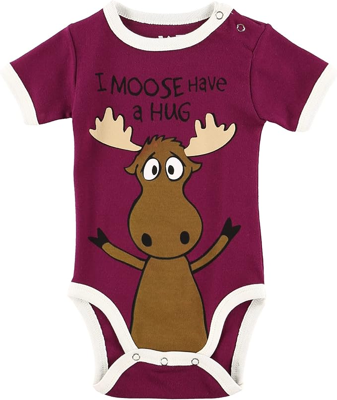Lazy One Cute Unisex Baby Bodysuit, Cute Animal Designs, 6-18 Months