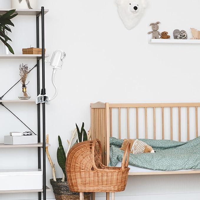 Baby Monitor Mount, Universal Baby Camera Holder Baby Camera Stand for Crib Nursery, Compatible with Infant Optics DXR-8 and DXR-8 PRO