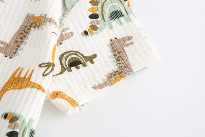 Kiddiezoom Newborn Baby Unisex Cotton One-Piece Bodysuits Baby Gift 5-Pack Baby Clothes