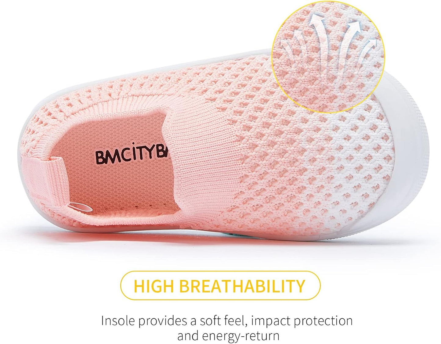 BMCiTYBM Baby Sneakers Girls Boys Lightweight Breathable Mesh First Walkers Shoes 6-24 Months