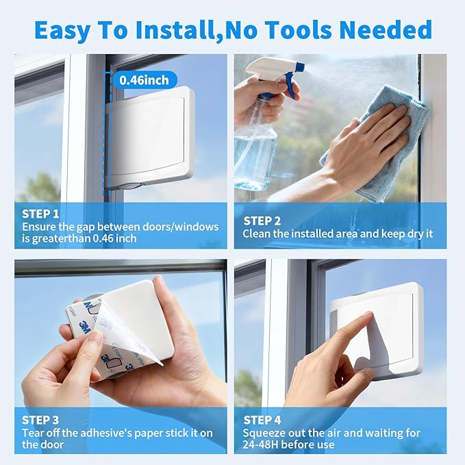 Sliding Door Lock for Child Safety - Kids Proof Sliding Glass Door Locks for Window Closet Latch Patio Doors - Security for Baby Proofing Slide Window Stopper Ideal for Toddler and Pet