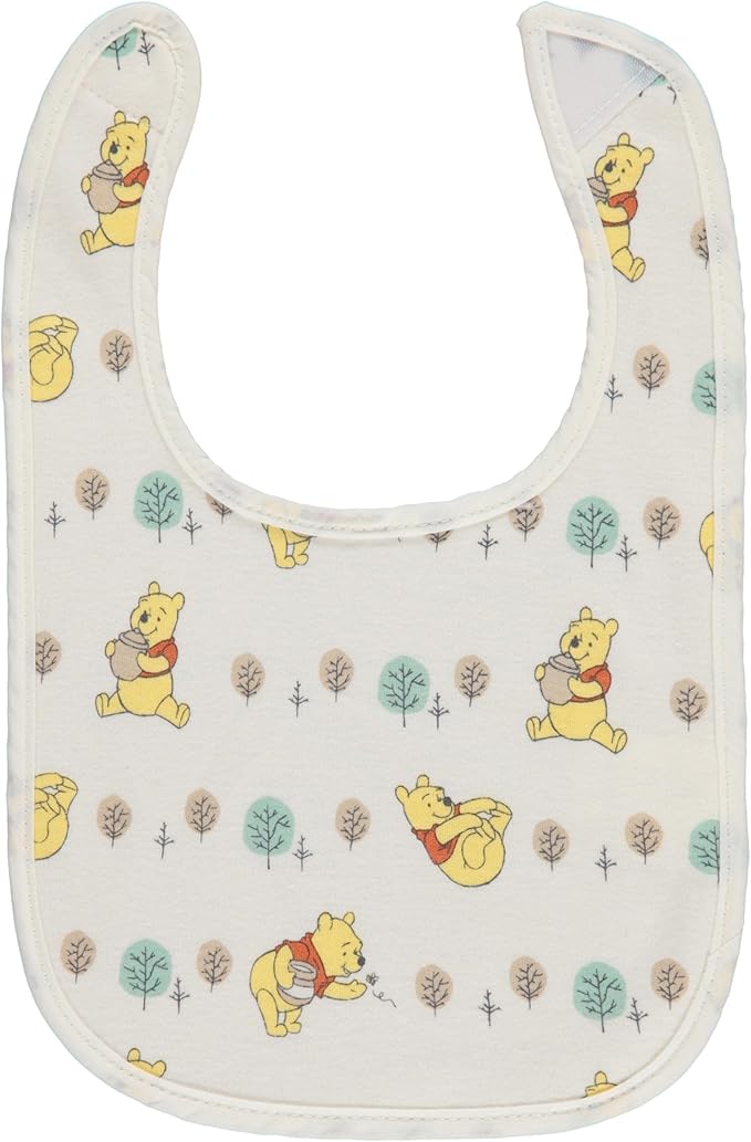 Disney 10-Pack Mickey Mouse Baby Bibs – Ten Soft, Absorbent, and Adjustable Cotton Bibs for Mess Free Meals