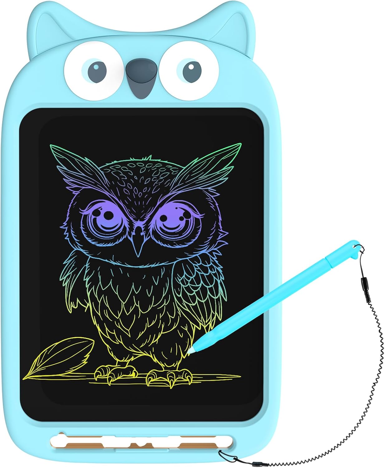 10 Inch LCD Writing Tablet, Erasable Doodle Board Toy, Cute Owl Drawing Pad for Kids Ages 2-6 - Educational Christmas Birthday Gift (Owl)