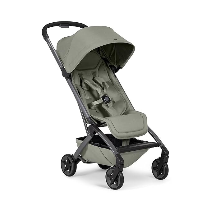 Joolz Aer2 Lightweight Travel Stroller for Baby & Toddler – Ultra-Compact One-Hand Foldable Stroller, Reclining Seat, UPF 50+ Canopy, Adjustable Leg Rest, Carry-On & Airplane Approved (Sage Green)