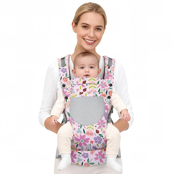 Infant Baby Front Carrier, Toddler Body Carrier, 7-66 Lbs Ergonomic Design, Lumbar Support, Lightweight Baby Chest Carriers (3-36 Months)