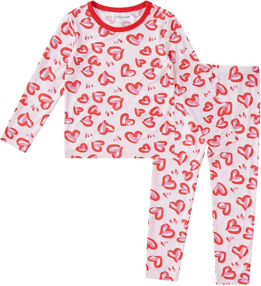 pureborn Baby Toddler Kids Viscose from Bamboo Pajamas Set Pjs 2pcs 18M-8Y