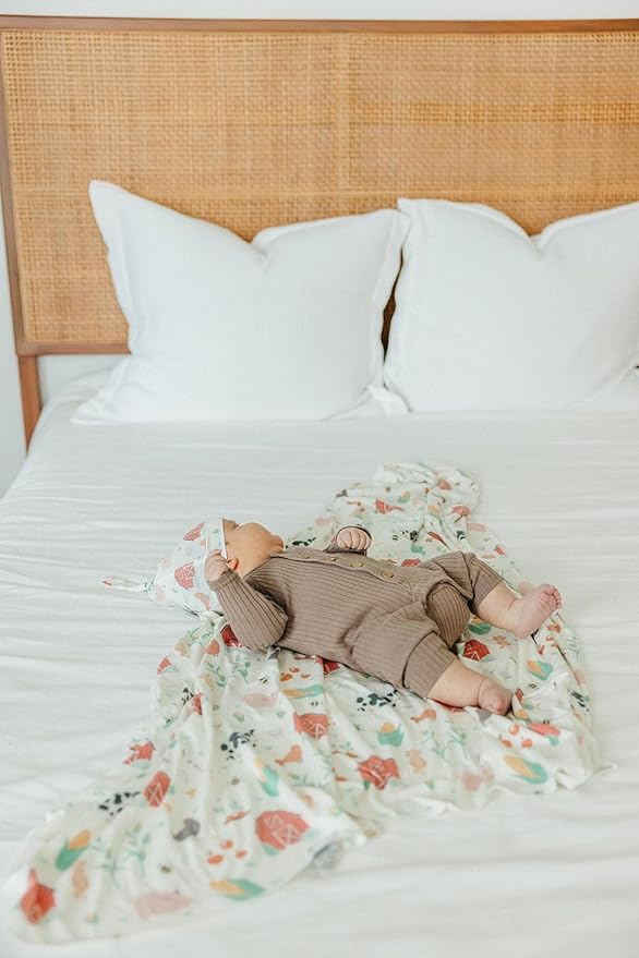 Copper Pearl Baby Swaddle Blanket - Premium Knit Baby Blanket, Large Soft Stretchy Receiving Blankets for Baby Boy and Girl, Swaddles for Newborn, Infant, and Toddler (Farmstead)