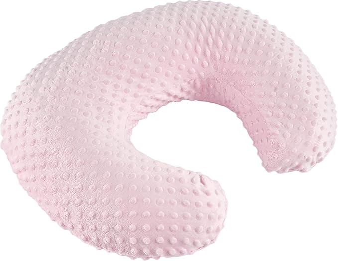 Nursing Pillow for Bottle and Breastfeeding, Ergonomic Comfort Nursing Essentials for Mom and Baby, Feeding Support Pillow with Removable Cover, Easier and Healthier Nursing (Pink)