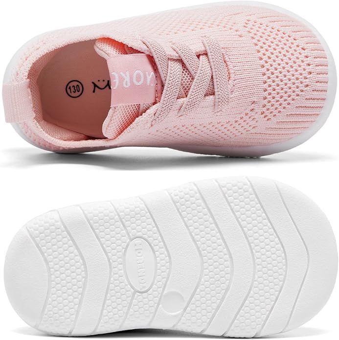 MORENDL Toddler Shoes Baby Walking Sock Shoes Infant Sneakers 0-4 Years Boy Girl Barefoot Tennis Shoe Non-Slip Brethable