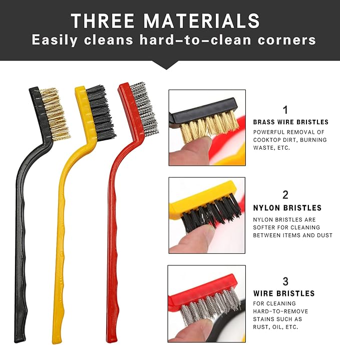 16PCS Versatile Scrubber Brush- Multipurpose Bottle Gap Brush 3 in 1 Cup Lid Cleaning Brush- Long Silicon Water Bottle Cleaner Brush- Gas Burners Stove Top Cleaner Brush- Spoon Straws Cleaning Brush