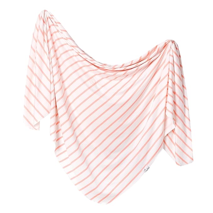Copper Pearl Large Premium Knit Baby Swaddle Receiving Blanket Lainey