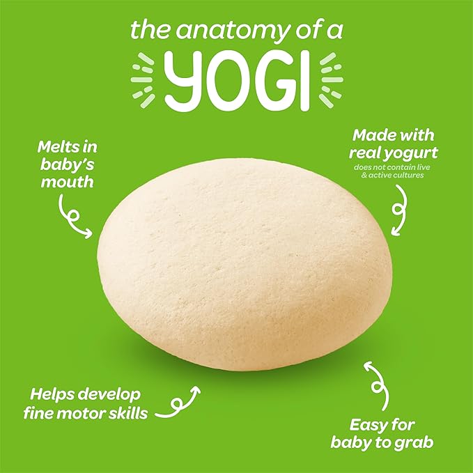 Happy Baby Organics Yogis Freeze-Dried Yogurt & Fruit Snacks, 3 Flavor Variety Pack, 1 Ounce (Pack of 3)