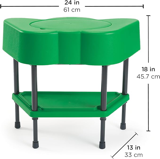 Children's Factory Adjustable Sensory Table with Lid Set, Sand and Water Activity for Kids, Preschools, Daycares, Outdoor Play