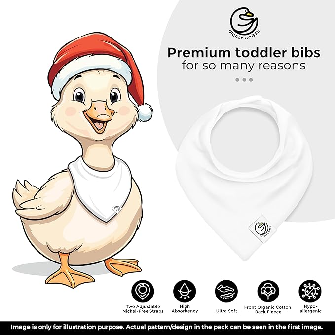 Premium Baby Bibs – 3 Pack for Boys & Girls | Natural Cotton, Super Absorbent Drool & Teething Bibs with Adjustable Snaps - Pink Bandana Bibs