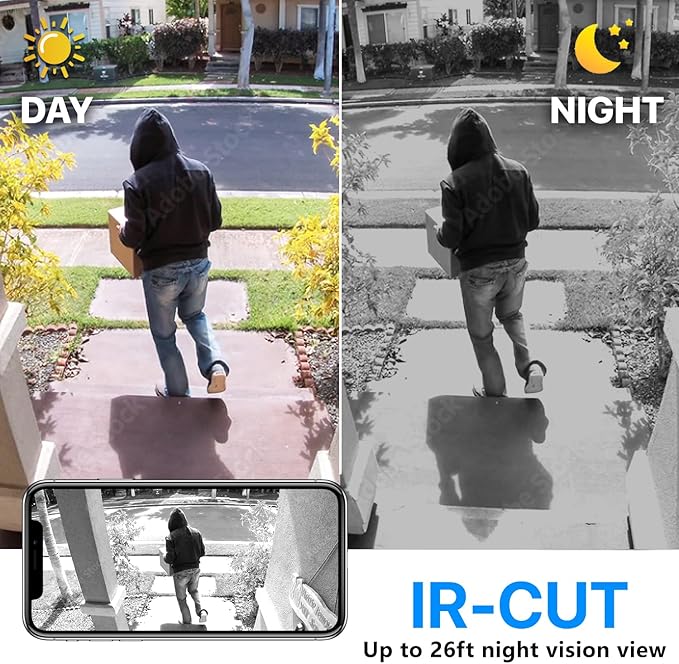 【Free 64G】 Smallest Wireless WiFi Camera,Portable Battery Camera,HD4K Baby Monitor with Video Recording Live Feed Night Vision,Motion Detection,Cloud Storage for Security with iOS Android APP