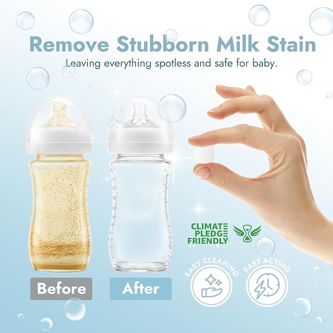 Papablic 120Pcs Official Detergent Soap Tablets for Baby Brezza,GROWNSY,Momcozy Bottle Washer Pro, Effective Cleaning with Safe Highly Concentrated Formula