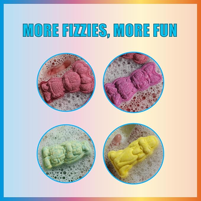 Mickey Minnie and Friends Bubblegum Scented Bath Bombs - Ages 3+ Character Molded Bath Bombs – Fun & Bright Colors by Townley Girl