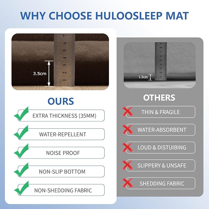 Baby Play Mat for Floor,1.3" Thick Elasti-Foam 50x50 Playpen Mat for Toddlers Infant Kids,Water-Repellent Soft Coral Velvet Tummy Time Mat,Non Slip Crawling Mat,Tatami Mat(Dark Brown)