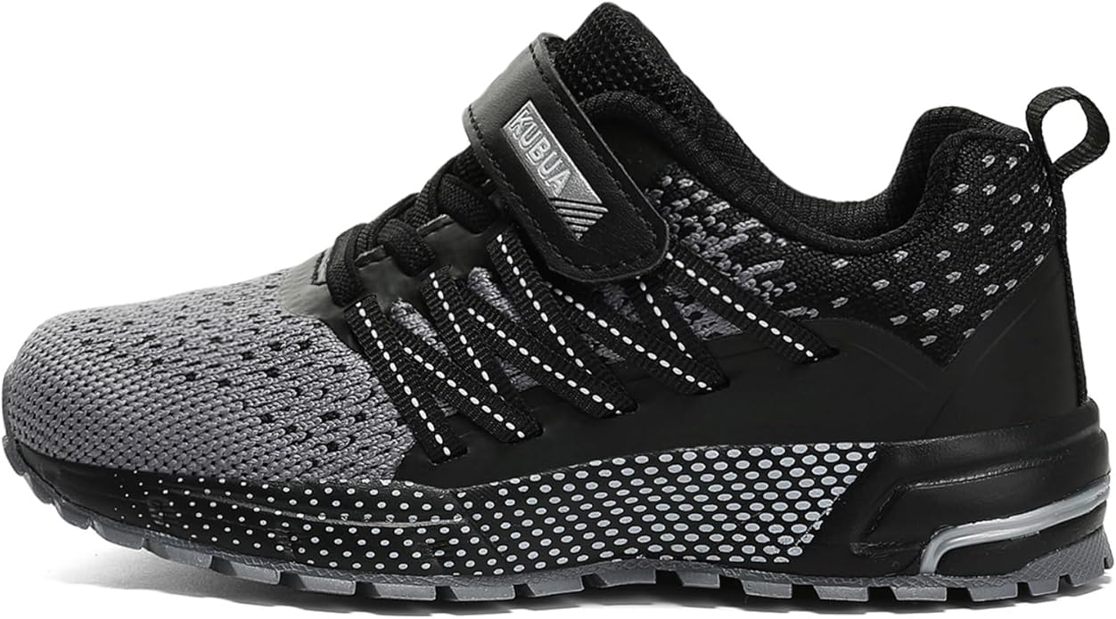 KUBUA Kids Sneakers for Boys Girls Running Tennis Shoes Lightweight Breathable Sport Athletic