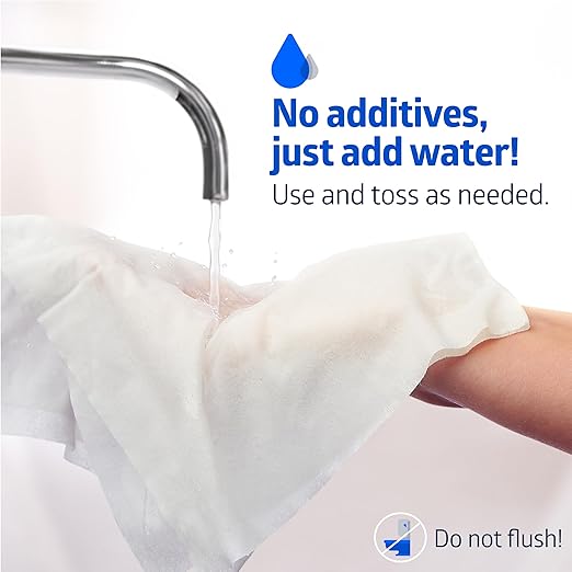 Medline Ultrasoft Dry Baby Wipes, Gentle Disposable Cleansing Cloths, 1,200 Count, Dry Wipe Size is 7 x 13 inches, Great for Sensitive Skin and can be used as Baby Washcloths, Incontinence Wipes