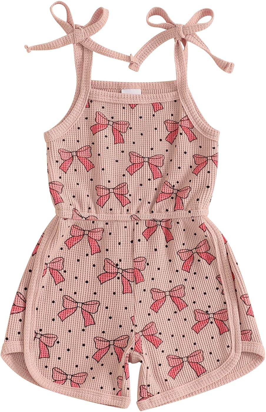 WZTYYDS Toddler Baby Girl Summer Clothes Floral Romper Tie-Up Strap Halter Jumpsuit Infant Summer Sling Playsuit 6M-3T