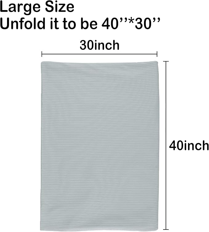 Jersey Swaddle Blanket, Ultra Soft Stretchy Receiving Blanket, Newborn Swaddle Wrap for Boys & Girls, 40 x 30 inches, 2 Pcs