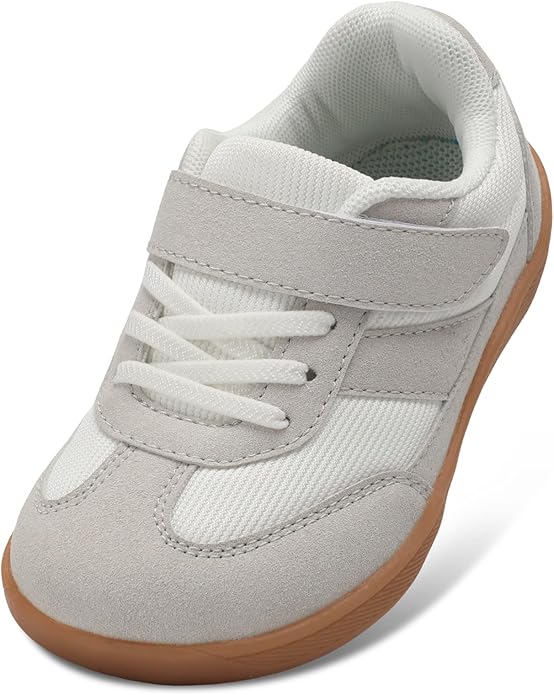 Toddler Wide Toe Box Shoes Zero Drop Minimalist Sneakers for Toddler/Little Kid Barefoot Slip on Tennis Shoes for Kids Boys Girls