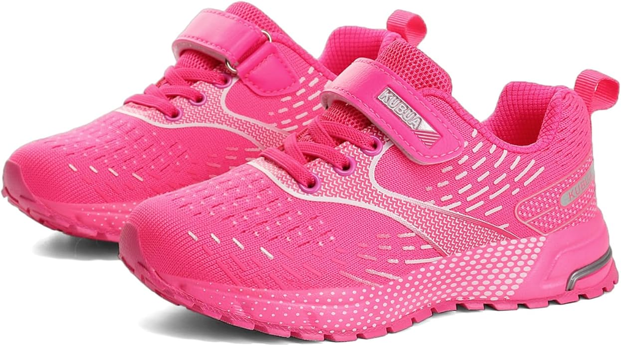 KUBUA Kids Sneakers for Boys Girls Running Tennis Shoes Lightweight Breathable Sport Athletic