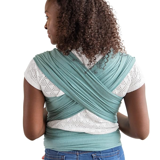 Moby Baby Wrap Carrier Element for Newborns to Toddlers (8-33lbs), Infant Sling Carrier, Ultra Lightweight & Hands Free Design, Adjustable for All Body Types (Hydro)