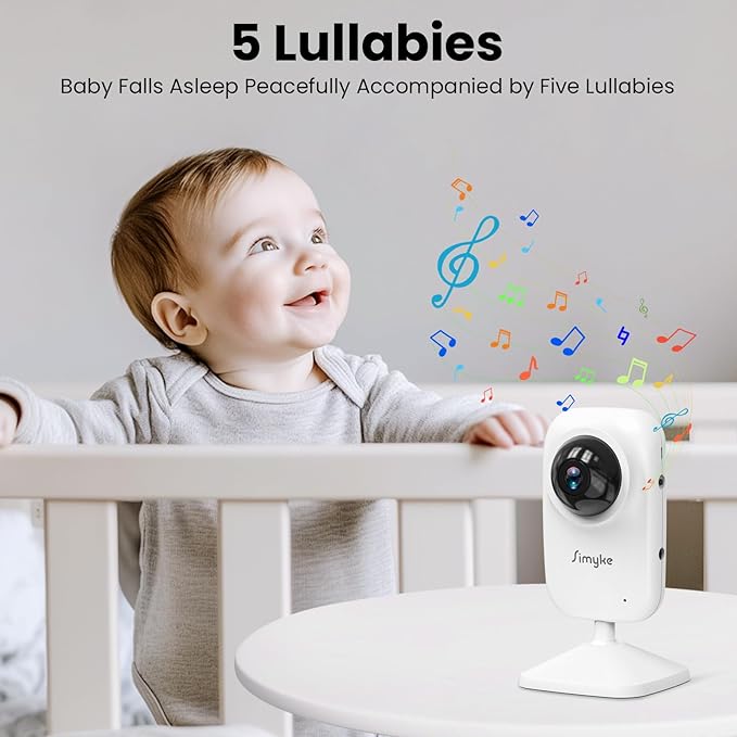 2Cameras Video Baby Monitor,Two Mode,2.8'' IPS Display Screen,Night Vision,2-Way Talk,1200ft Long Range,VOX,Lullaby,Free Smart Phone App, Works with iOS, Android,Ideal for Baby/Elderly/Pet