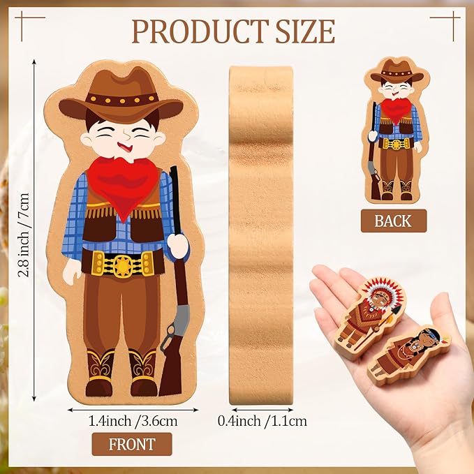 Blosssound 36 Pcs Multicultural Wooden Character Set Small Wooden People Figures Small Diversity Country Couples Wood Blocks for Preschool Classroom Play Games Educational Activity Supplies