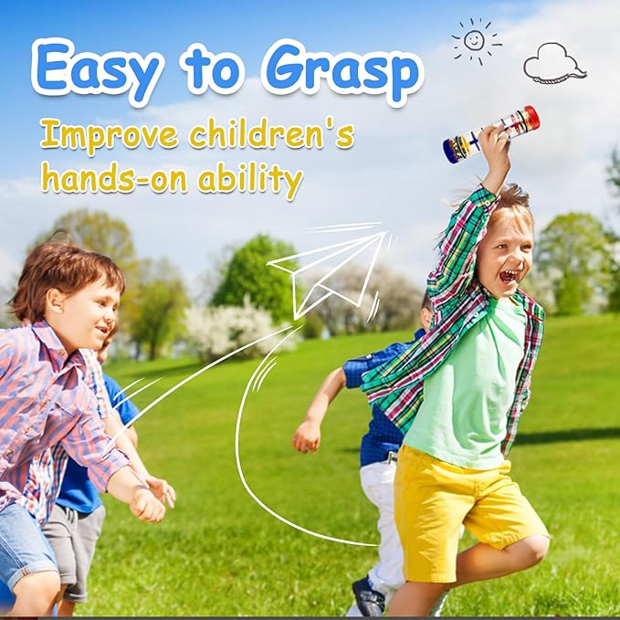 LOOIKOOS Rainmaker Rain Stick Musical Instrument for Babies,Baby Rattle Shaker Sensory Developmental Toy,Raindrops Music Instrument Toddler Musical Toys for Kids