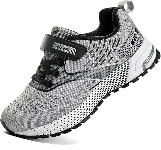 KUBUA Kids Sneakers for Boys Girls Running Tennis Shoes Lightweight Breathable Sport Athletic