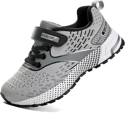 KUBUA Kids Sneakers for Boys Girls Running Tennis Shoes Lightweight Breathable Sport Athletic