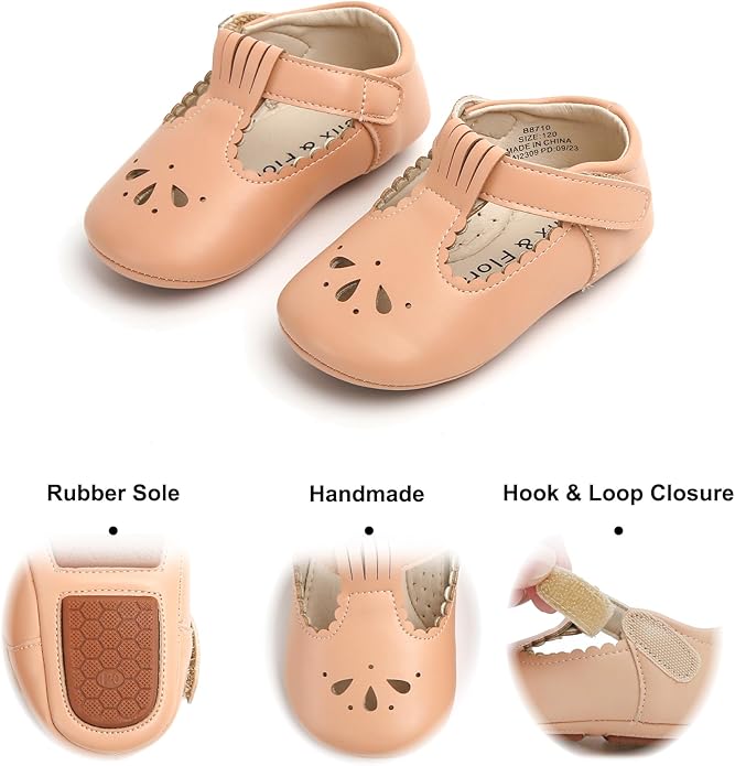 Soft Sole Baby Shoes - Infant Baby Walking Shoes Moccasins Rubber Sole Crib Shoes