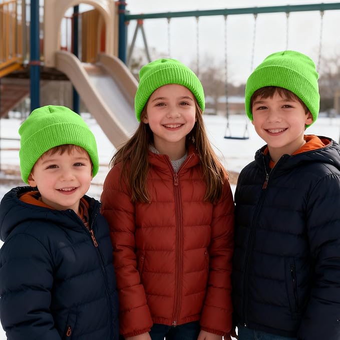 ZOORON Toddler Beanie Baby Kids Beanies Warm Winter Hat Knit Skull Cap for Boys & Girls Soft Children Infant Hat