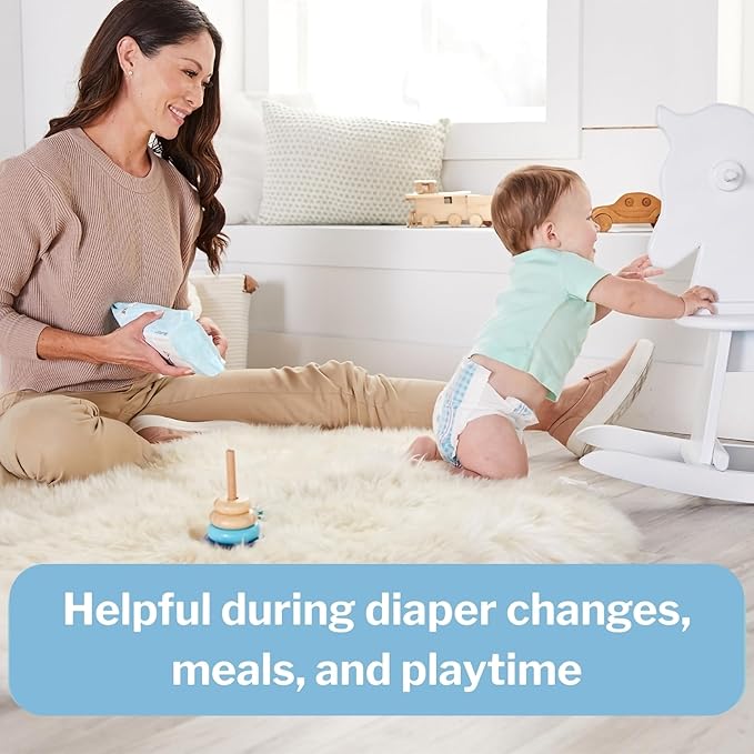 McKesson Baby Wipes, Unscented (1 Pack, 72 Wipes) - Aloe & Vitamin E, 99% Water, Flip-Top Lid, Wipes for Sensitive Skin & Diaper Rash, 6.8 in x 7 in, 72 per Pack