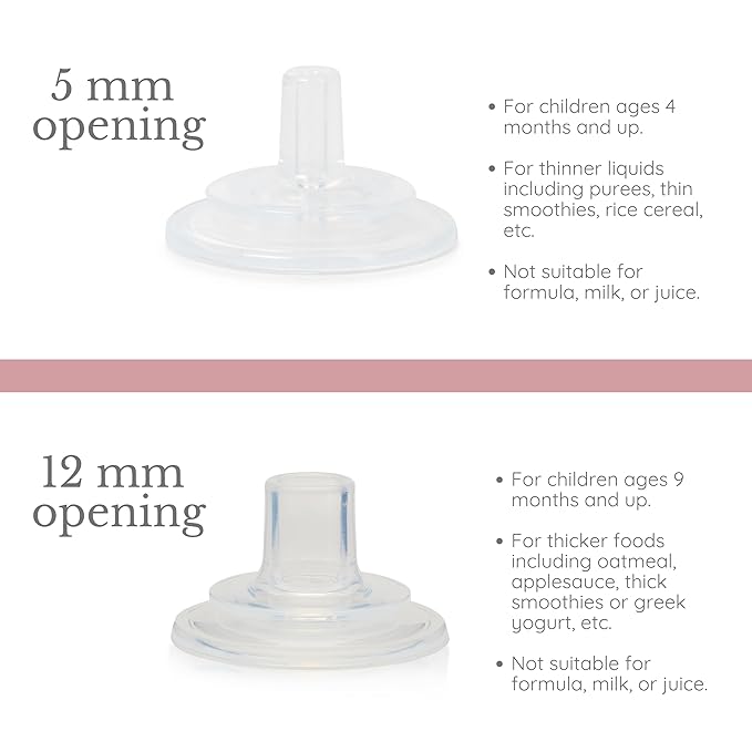 Subo Baby Food Bottle Starter Set | No Mess Baby Toddler Self Feeder | Squeeze Free Design for Purees, Smoothies, Yogurt, Oatmeal, or Thickened Liquids | Reusable Silicone Washable Cup (Rose)
