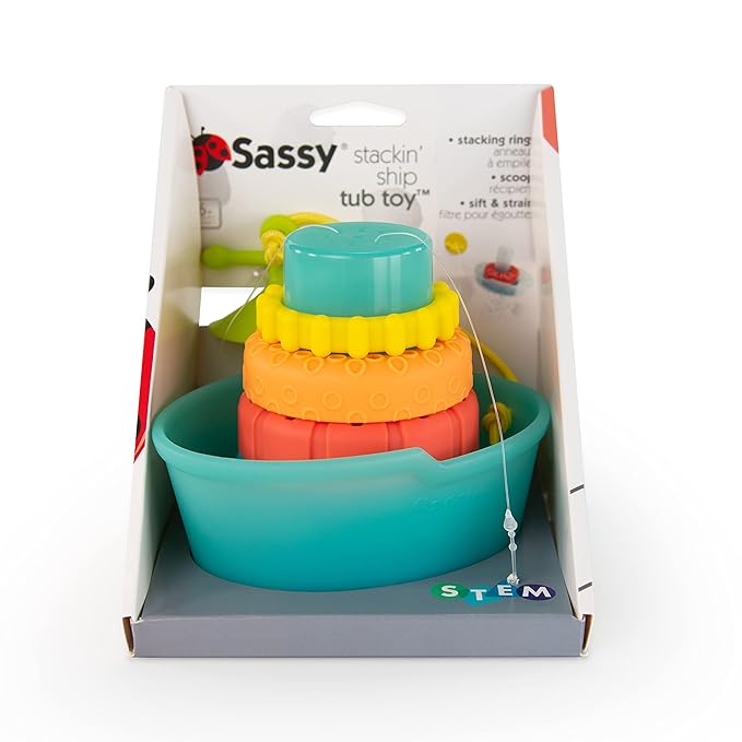Sassy STACKIN' Ship TUB Toy