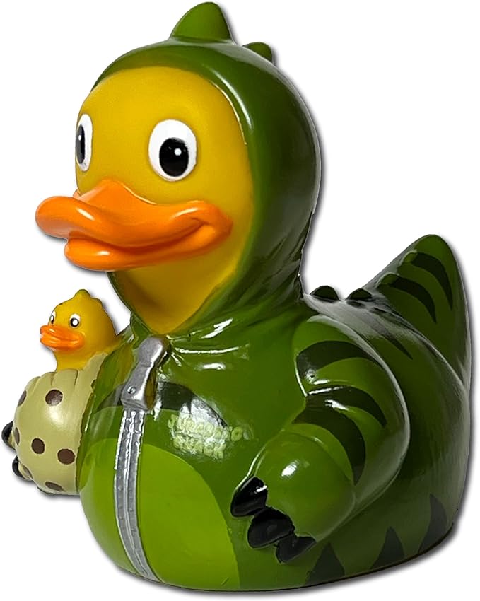 CelebriDucks - Jurassic Quack - Floating Rubber Ducks - Collectible Bath Toy Gift for Kids & Adults of All Ages