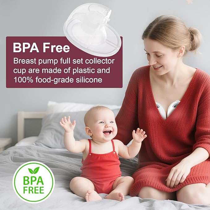 2pcs Flange 24mm Compatible with Momcozy M5 Breast Pump, 24mm Flange M5 Breast Pump Replacement Accessories,m5 Replacement Parts