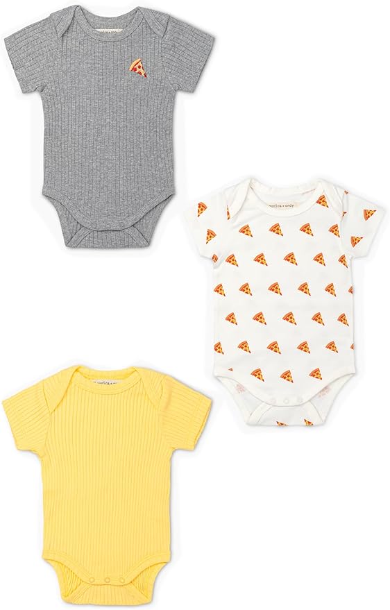 MONICA + ANDY Baby Organic Short Sleeve Jack + Jill Bodysuit